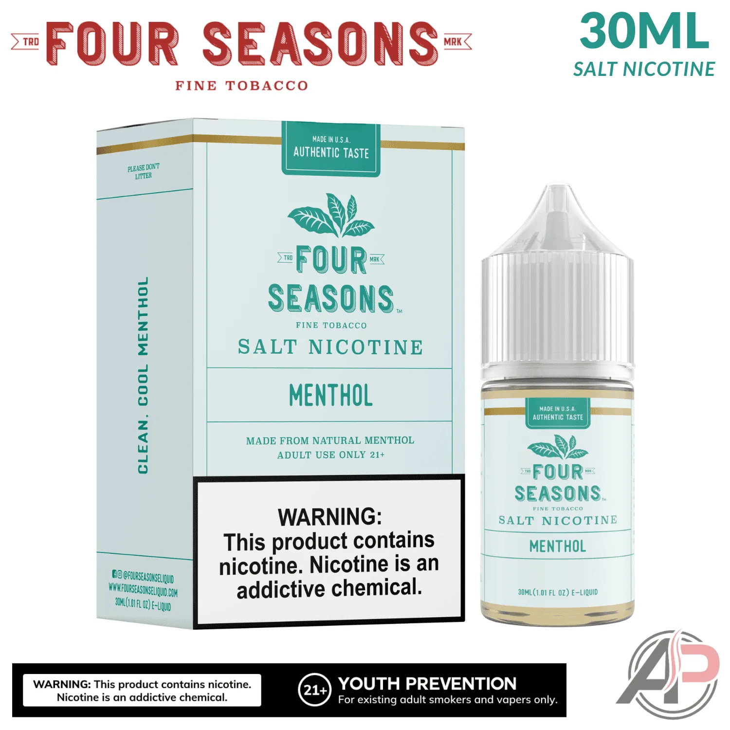 Four Seasons Menthol Salt Nicotine 30mL
