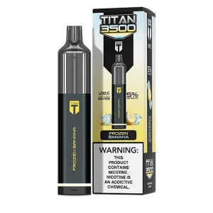 Frozen Banana Disposable Pod (3500 Puffs) by Titan 3500 - Ejuice Store