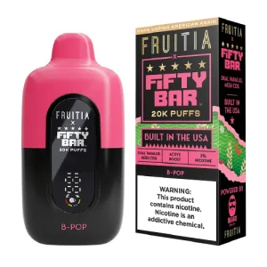Fruitia x Fifty Bar B-Pop Disposable Vape | From $9.95