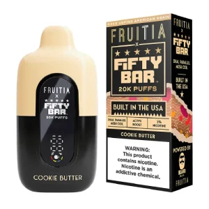 Fruitia x Fifty Bar Cookie Butter Disposable Vape | From $9.95