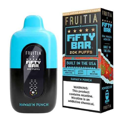 Fruitia x Fifty Bar Hawaii'n Punch Disposable Vape | From $9.95