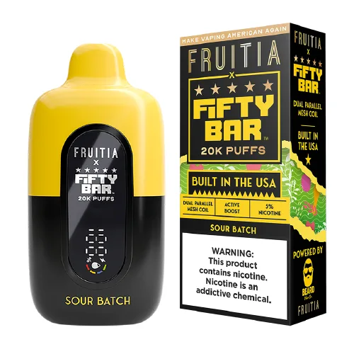 Fruitia x Fifty Bar Sour Batch Disposable Vape | From $9.95