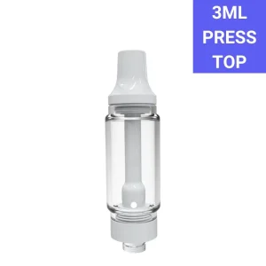 Full Ceramic 3ml Vape Cartridge – Press Top