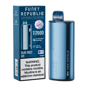Funky Republic Blue Razz Ice Disposable Vape | $10.95
