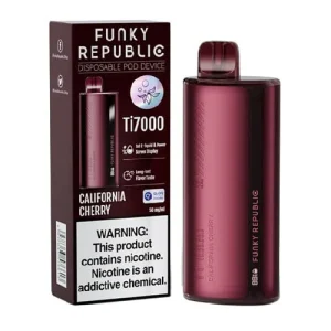 Funky Republic California Cherry Disposable Vape | $10.95