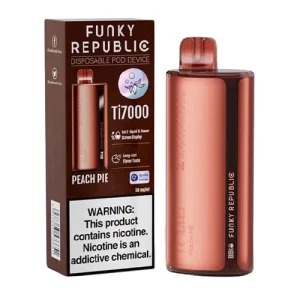 Funky Republic Ti7000 Peach Pie Disposable Vape | $10.95