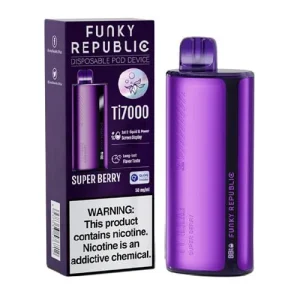 Funky Republic Ti7000 Super Berry Disposable Vape | $10.95