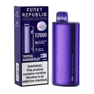 Funky Republic Tropical Rainbow Blast Disposable Vape | $10.95