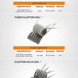 GeekVape 6-in-1 Prebuilt Coils