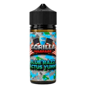Gorilla Warfare Eliquid_100mL_Blue Razz Cactus Yummy –