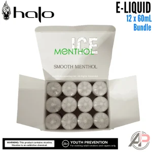 Halo Menthol Ice E-Liquid 60mL 12 Bottle Bundle Box