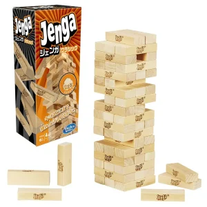 Hasbro Jenga Game - Original Natural Wood Stacking Tower for Ages 6+