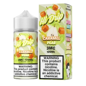 Hi-Drip E-Liquid Caramel Pear 100ml Vape Juice | $9.95