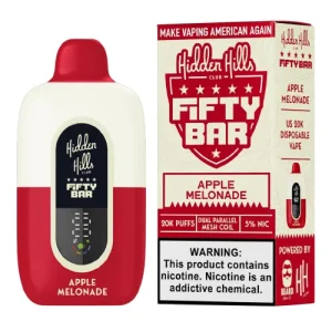 Hidden Hills x Fifty Bar Apple Melonade Disposable Vape | From $9.95