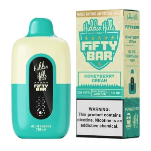 Hidden Hills x Fifty Bar Honeyberry Cream Disposable Vape | From $9.95