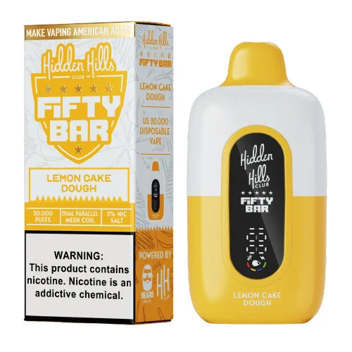 Hidden Hills x Fifty Bar Lemon Cake Dough Disposable Vape | From $9.95