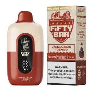 Hidden Hills x Fifty Bar Vanilla Bean Tobacco Disposable Vape | From $9.95