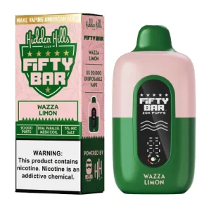 Hidden Hills x Fifty Bar Wazza Limon Disposable Vape | From $9.95