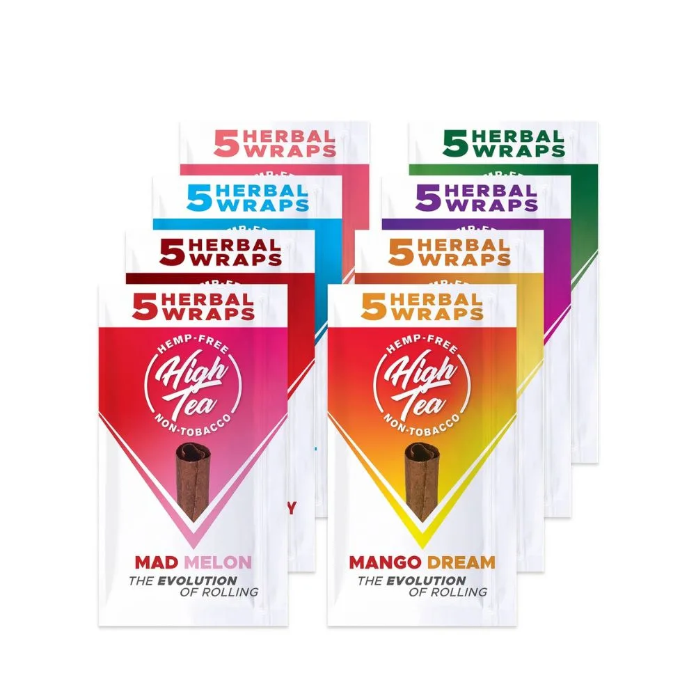 High Tea Herbal Wraps – Tobacco-Free 5-Count