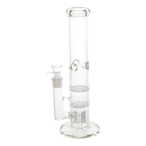 Honeycomb Matrix Perc Bong - 12in