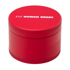 Human Grade 4R Grinder 2.5″ – 4-Part Aluminum with Rubber Grips, 8 Colors