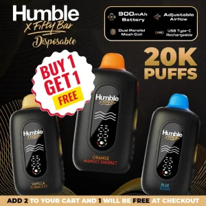 Humble x Fifty Bar Disposable (20000 Puffs) - Buy 1 Get 1 Free