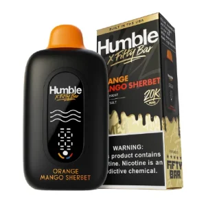 Humble x Fifty Bar Orange Mango Sherbet Disposable Vape | From $9.95