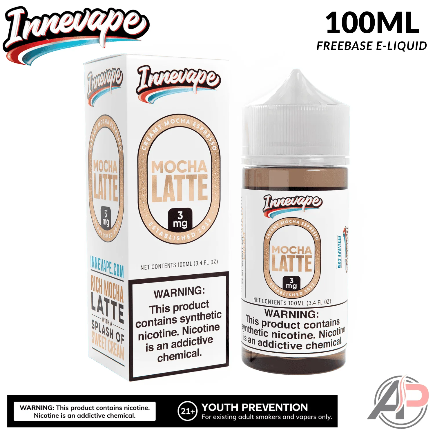 Innevape Mocha Latte E-Liquid 100mL