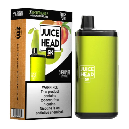 Juice Head 5K Peach Pear Disposable Vape | $10.95