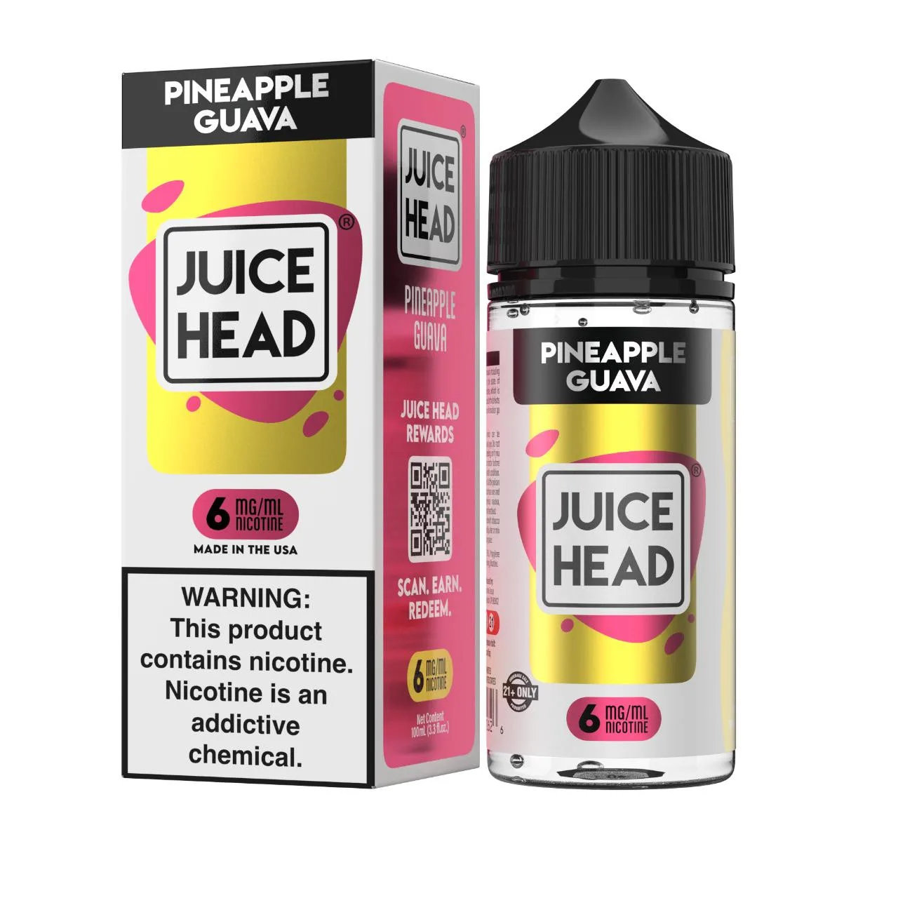 Juice Head Pineapple Guava 100ml E-Juice