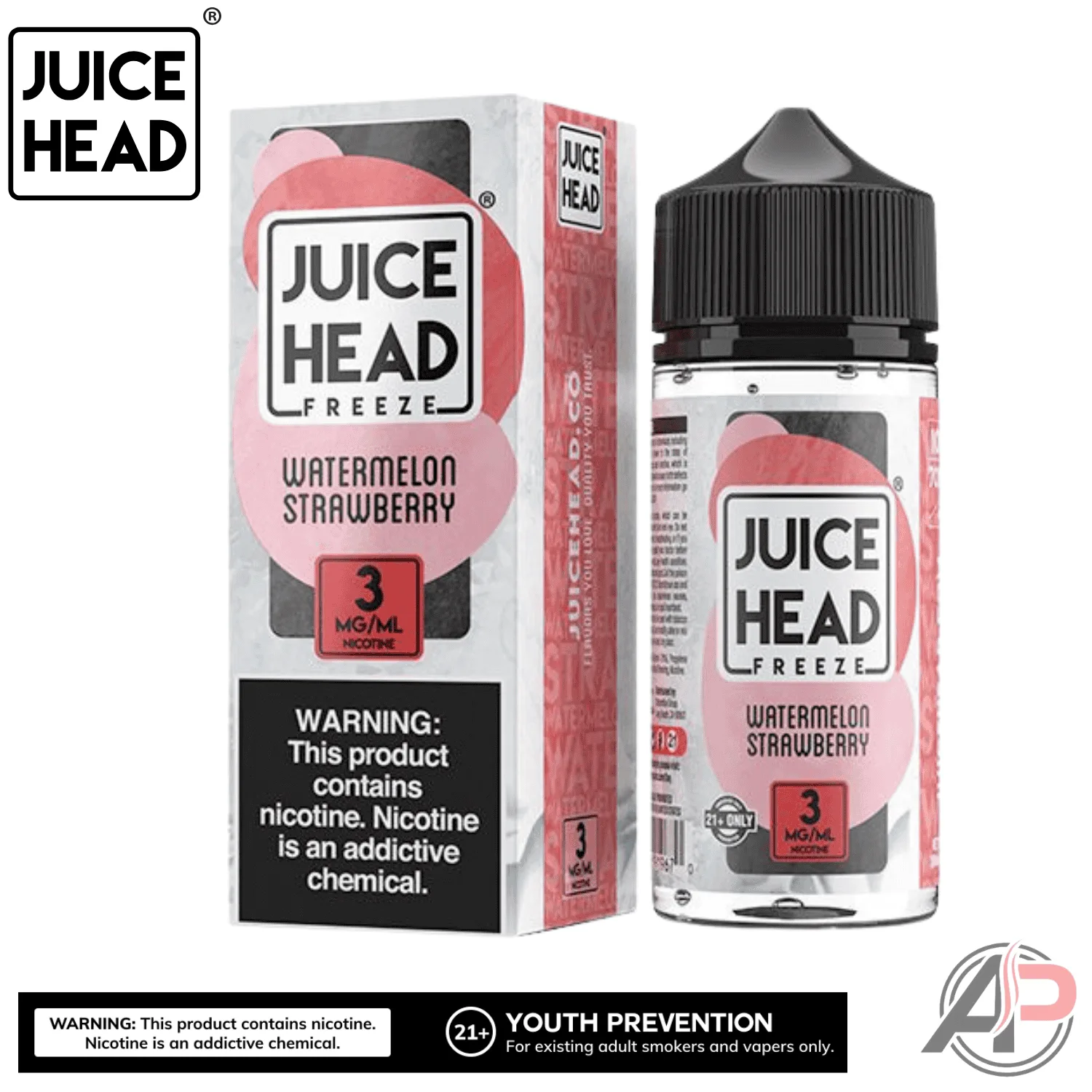 Juice Head Watermelon Strawberry Freeze E-Liquid 100mL - Image 2
