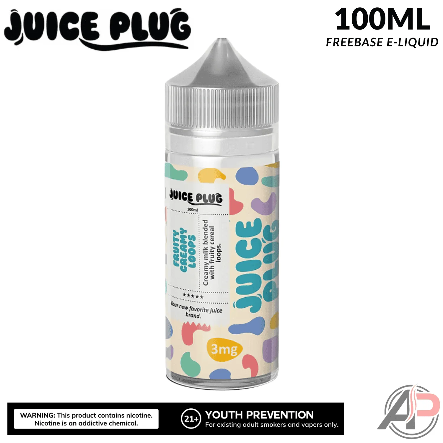 Juice Plug Fruity Creamy Loops E-Liquid 100mL - Image 2