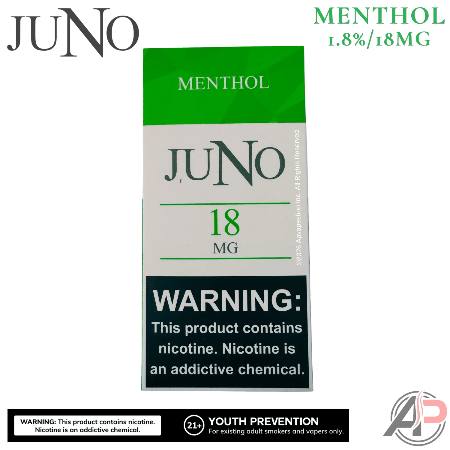 Juno Vape Menthol Pods 4 Pack - Image 2
