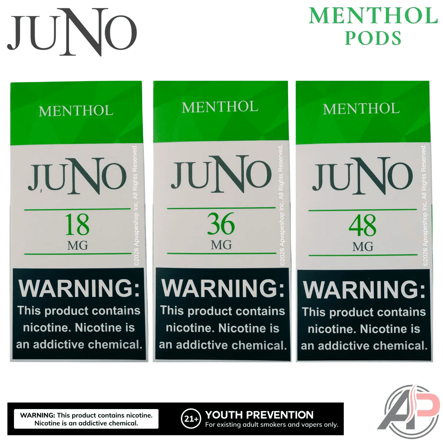 Juno Vape Menthol Pods 4 Pack