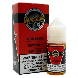 Killer Kustard Strawberry - 48mg - Vapetasia Salt - 30mL
