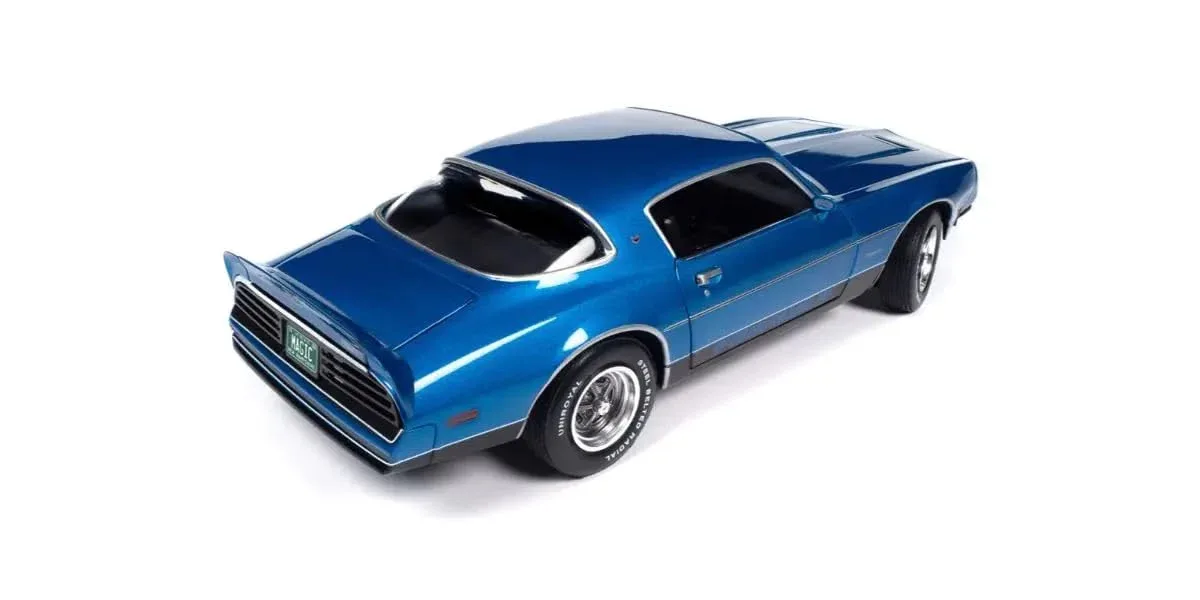 Kyosho 1/18 1978 Pontiac Firebird Formula Martinique Blue Diecast Model Car - Image 2