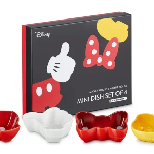 Le Creuset Disney Mickey Minnie Mini Dish Set 4pc Oven Safe Japan Import