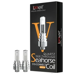 Lookah Seahorse Coil V – See-Through Quartz