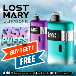 Lost Mary Ultrasonic Disposable (35000 Puffs) - Buy 1 Get 1 Free