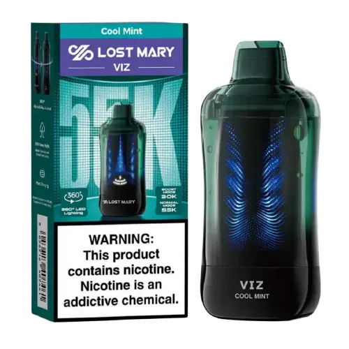 Lost Mary VIZ 55K - Cool Mint 5% Disposable Vape | $16.95