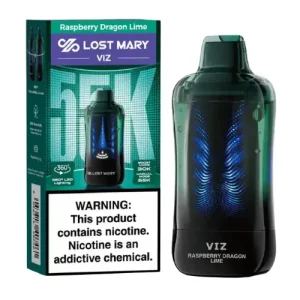 Lost Mary VIZ 55K - Raspberry Dragon Lime Disposable Vape | $16.95
