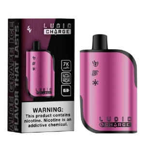 Lucid Charge Aloe Grape Ice Disposable Vape | 7000 Puffs
