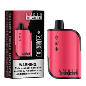 Lucid Charge Dragon Fruit Lychee Ice Disposable Vape | 7000 Puffs