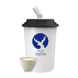 LUCKY Coffee Cup Disposable E-cigs 8000 Puffs – Latte