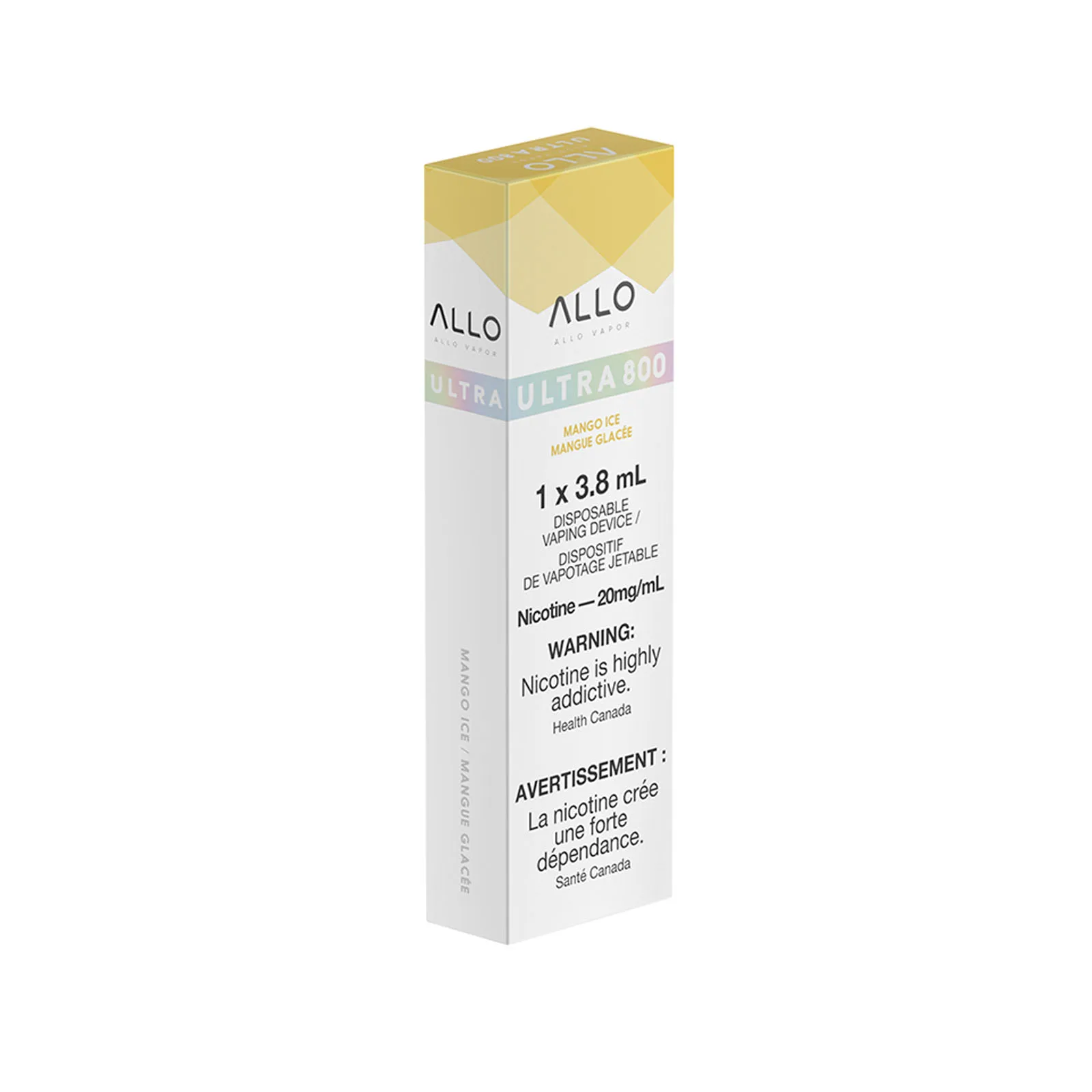 Mango Ice ALLO Ultra 800 – Disposable Vape - Image 2