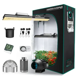 Mars Hydro SP3000 LED Grow Light and 2x4 Indoor Full Grow Tent Kit