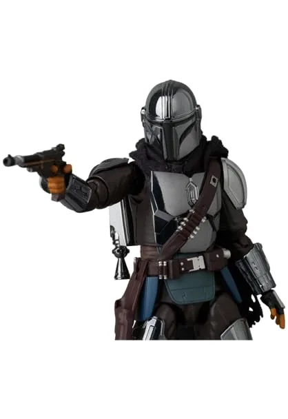 Medicom Toy Mafex No.256 The Mandalorian Chrome Version 160mm Action Figure - Image 2