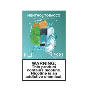 Menthol Tobacco - Pack of 4 Pods by Kilo 1K - Ejuice Store