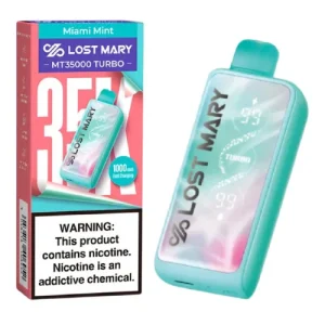 Miami Mint Disposable Vape (35000 Puffs) by Lost Mary MT35000 Turbo - Ejuice Store