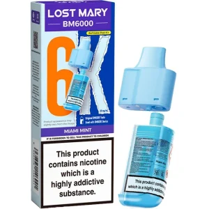 Miami mint Lost Mary BM6000 pod & refill 12ml